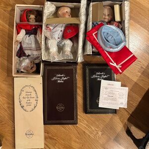 Lot of 6 Vintage dolls collection
